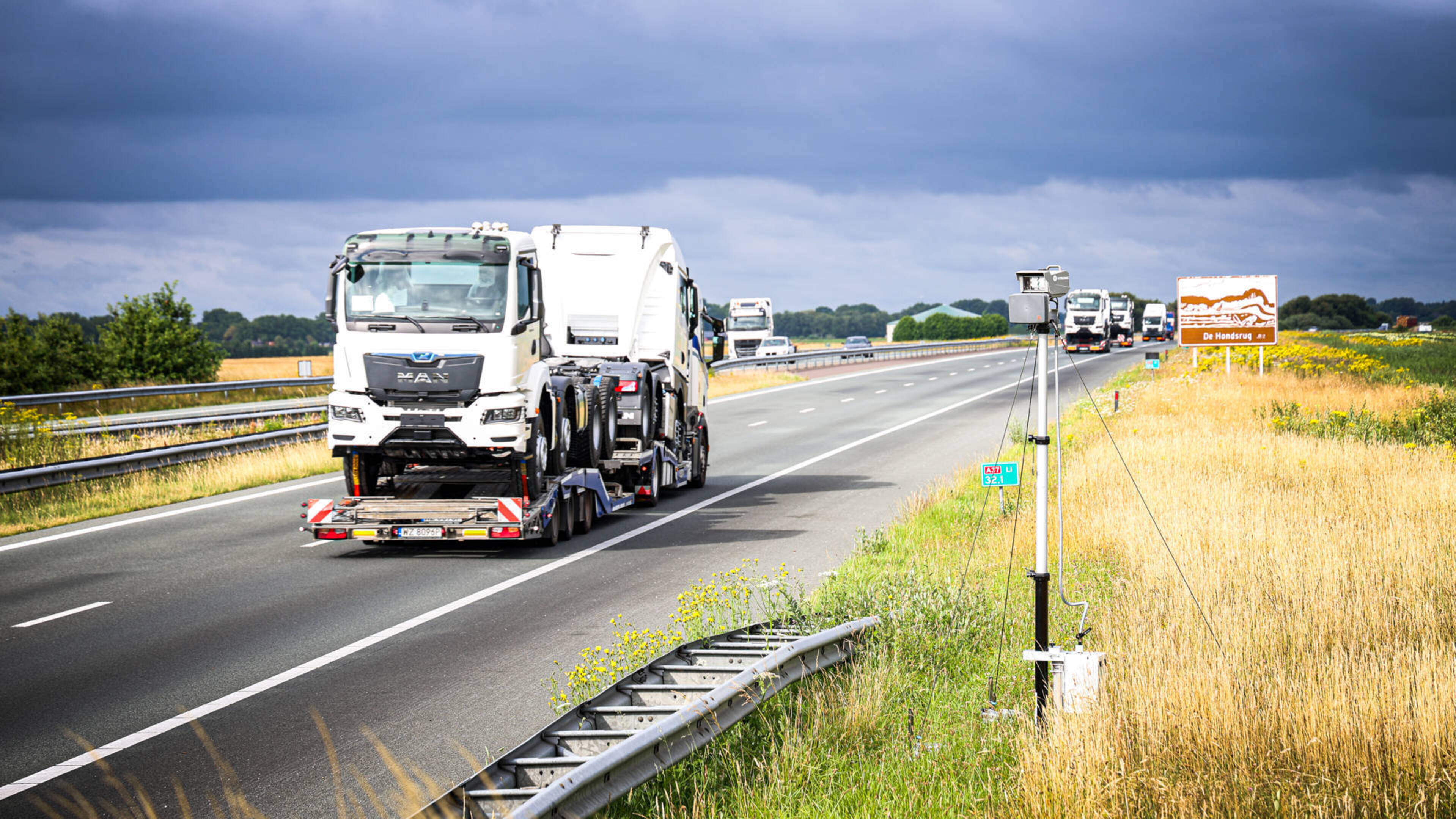 Automobilisten in verwarring over flitser op A37, die bedoeld is voor vrachtwagens