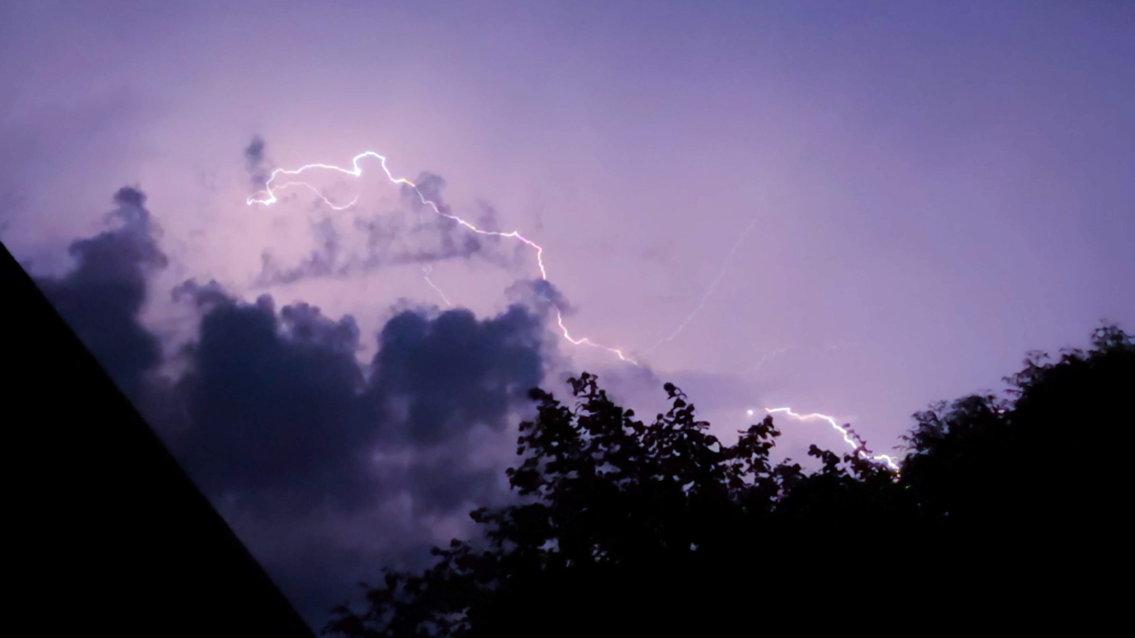 Forse onweersbuien in Drenthe en Groningen. Boom valt op feesttent in Hollandscheveld