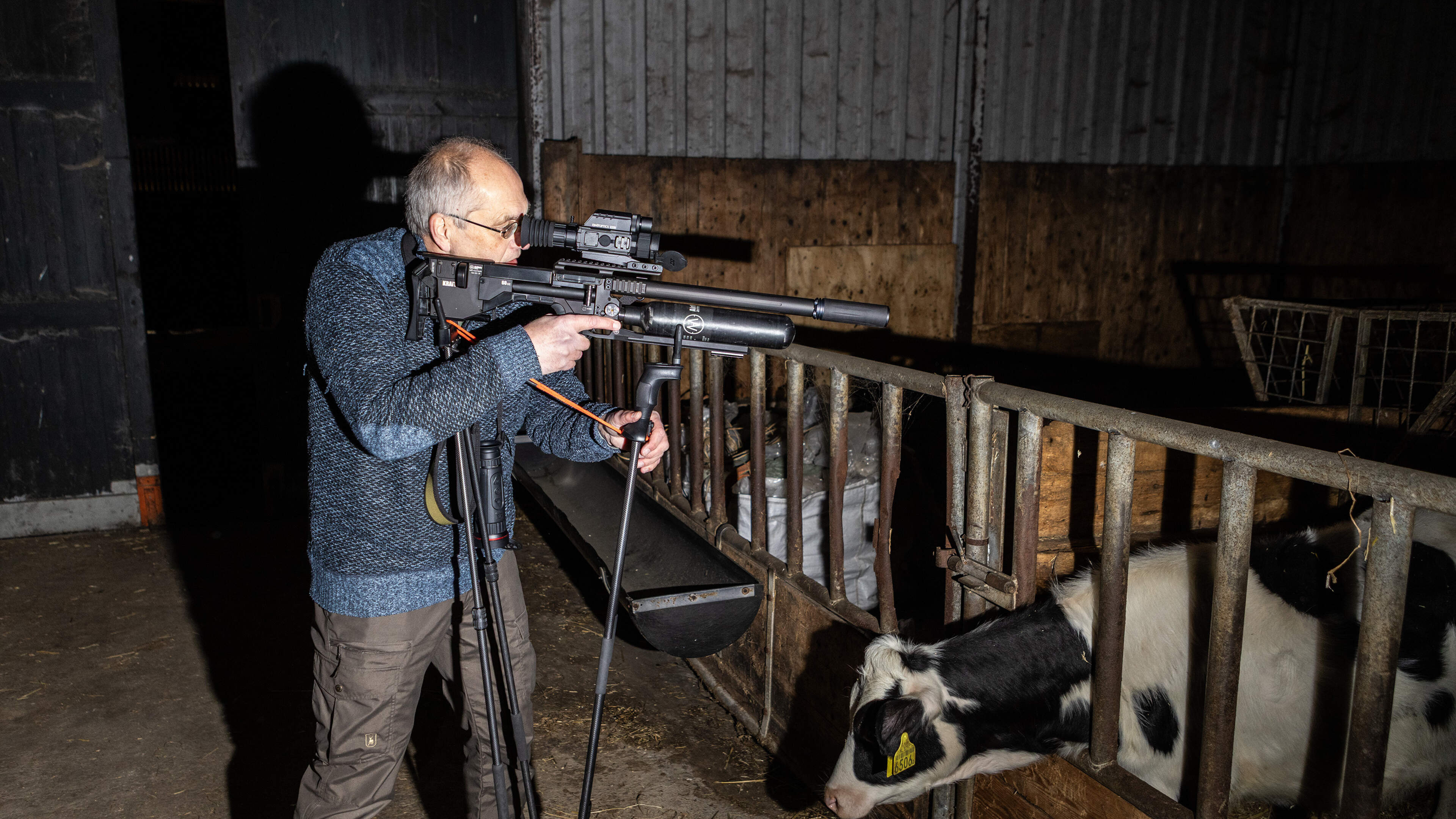 Eindelijk mag Meindert (69) ook in Groningen met zijn luchtbuks op ratten jagen