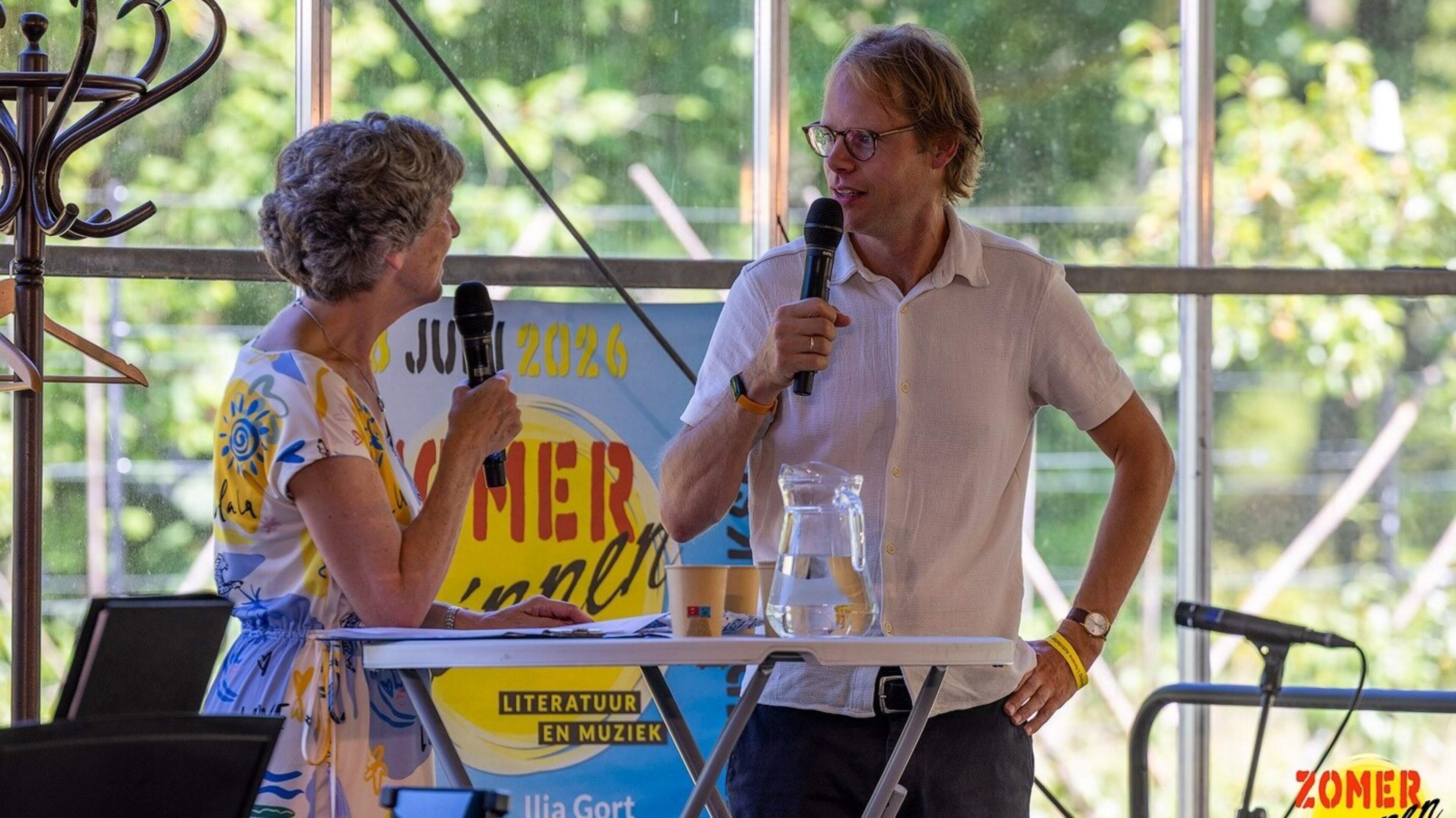 Schrijver Merijn de Boer, te gast in Frederiksoord, gaat op bezoek bij herenboer Aeldrick