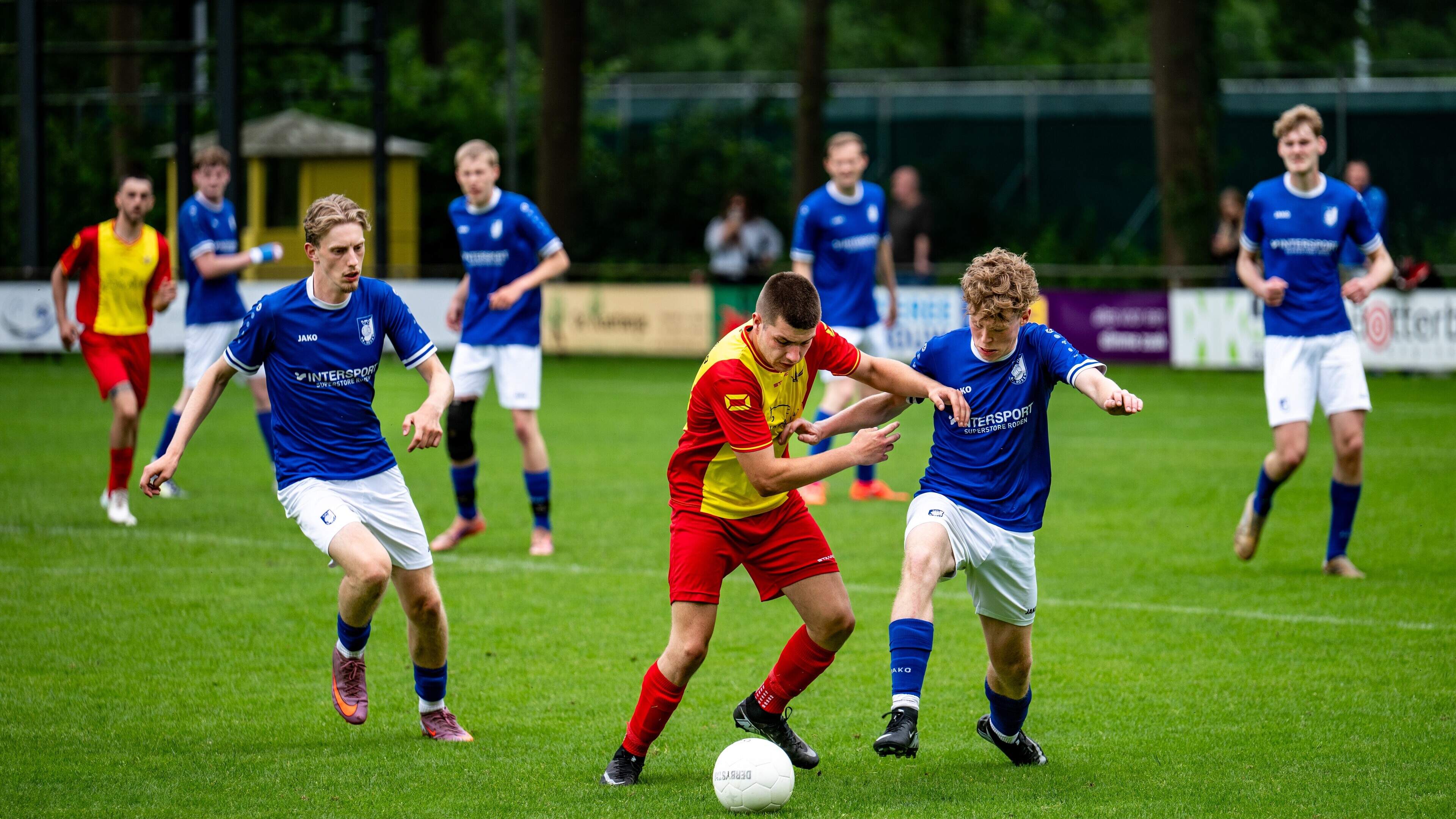 SC Angelslo profiteert optimaal van fouten Nieuw Roden en promoveert. ‘Ik heb nooit getwijfeld’