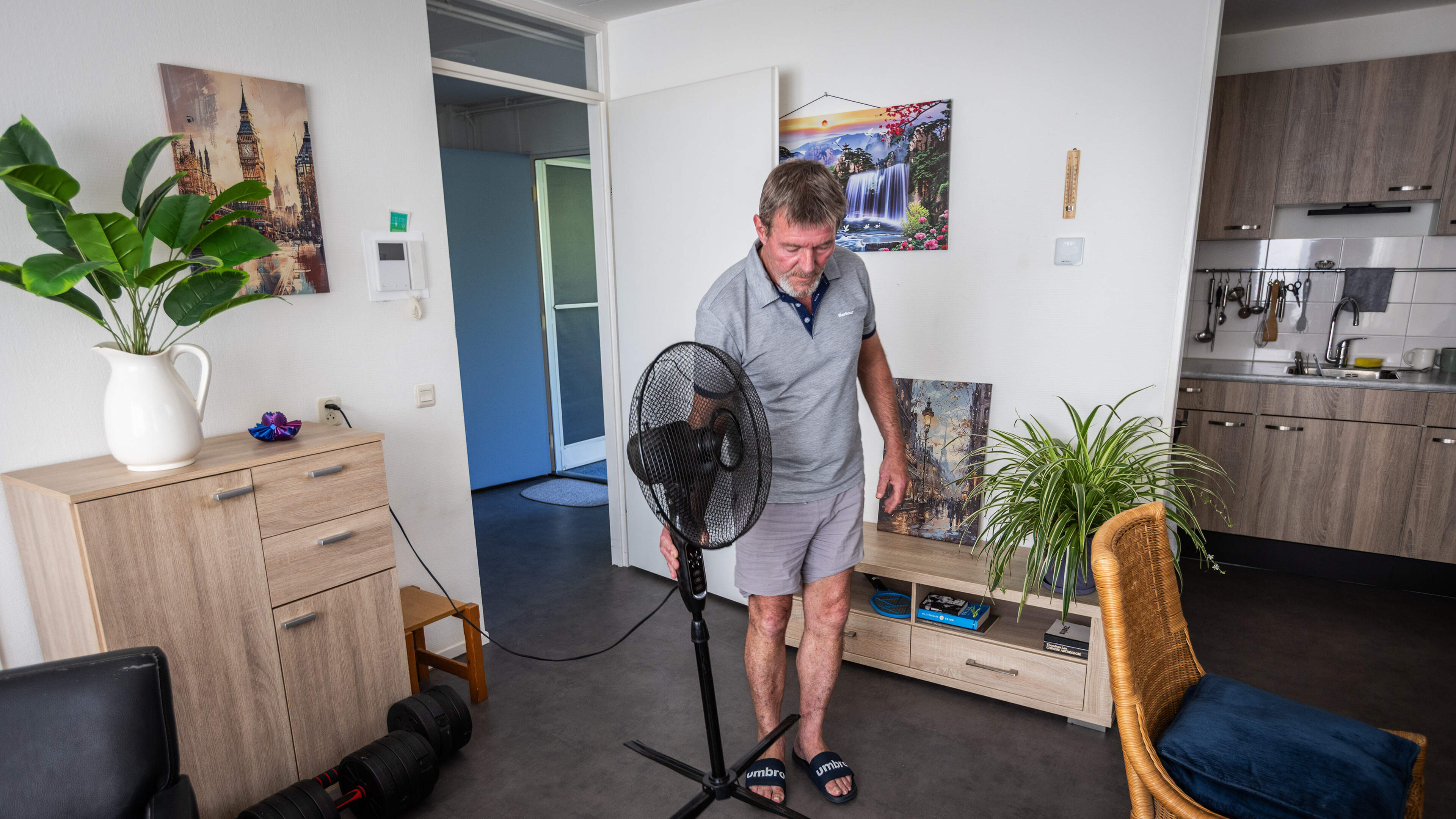 Na de hittegolf blijft het in deze seniorenflat in Wildervank nog dagen heet