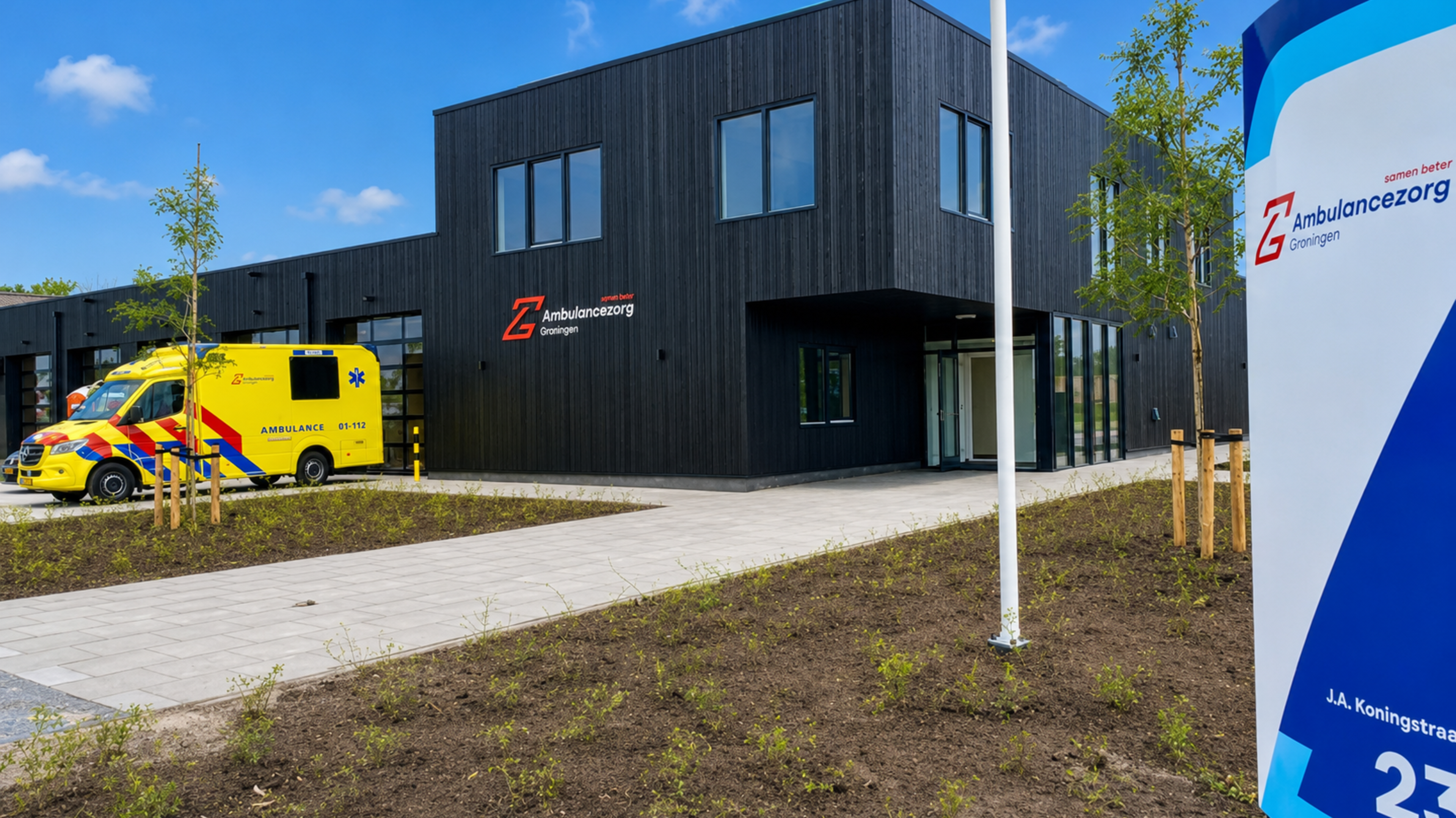 Open dag nieuwe ambulancepost Winschoten: iedereen welkom voor een kijkje achter de schermen