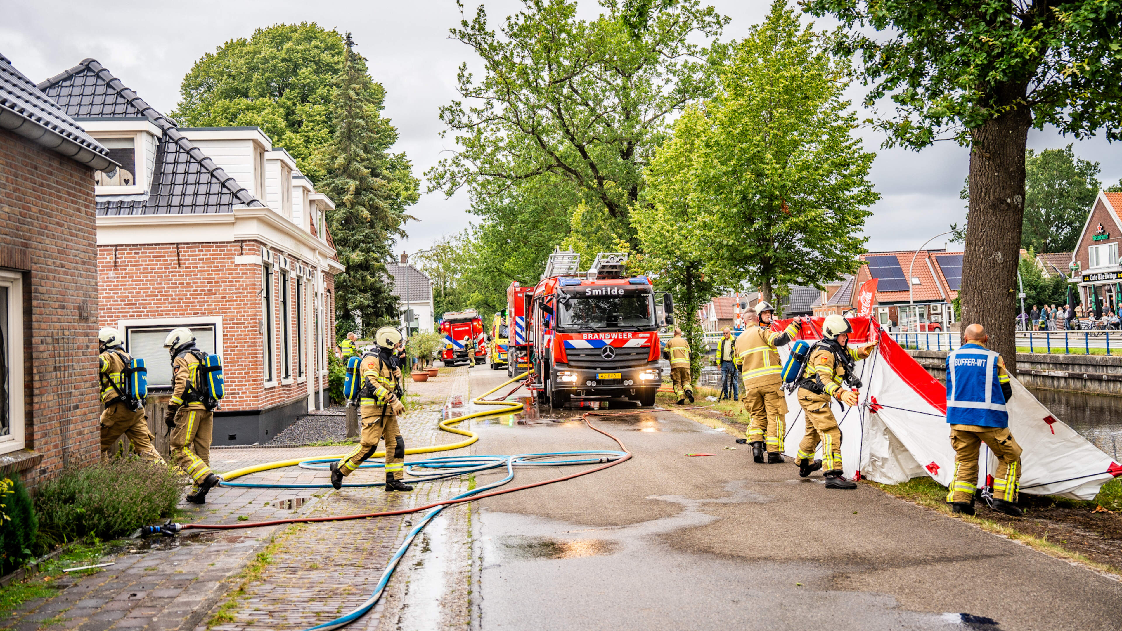Uitslaande brand in woning Bovensmilde waar eerder drugslab werd ontdekt