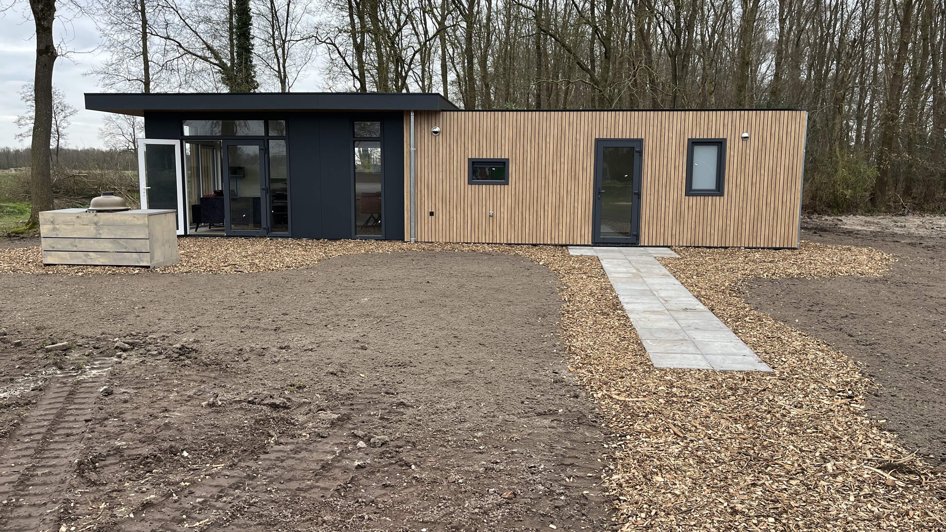 In Niebert verrijzen 150 vakantiehuizen: modelwoning op Resort Greenerwold