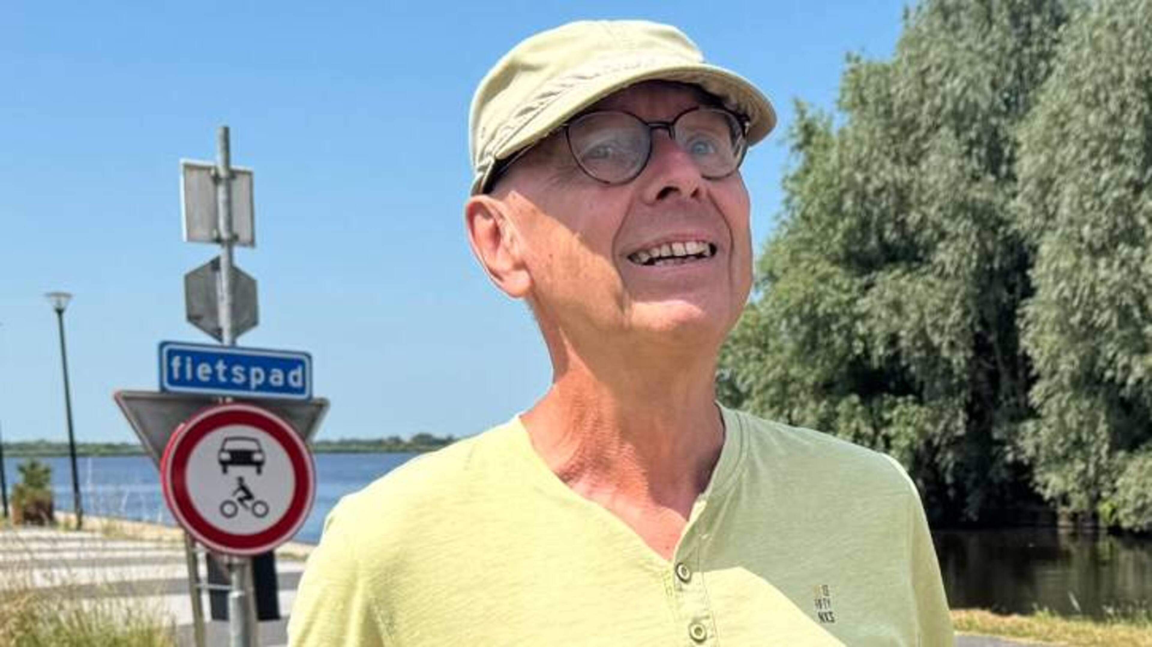 Gerard (73) uit Druten is met de camper naar Groningen. ’Terwijl anderen Nederland ontvluchten, gaan