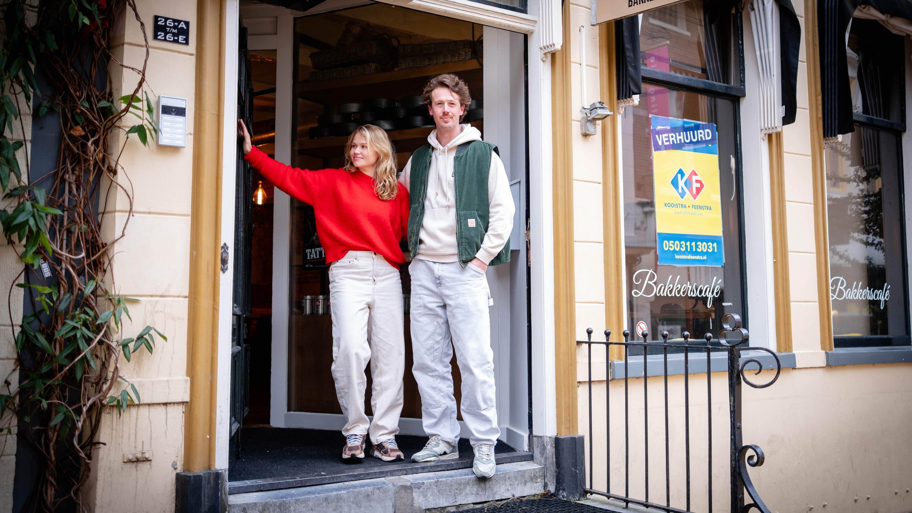Chef Falk en sommelier Caroline van sterrenrestaurant Onder de Linden beginnen restaurant in Groning