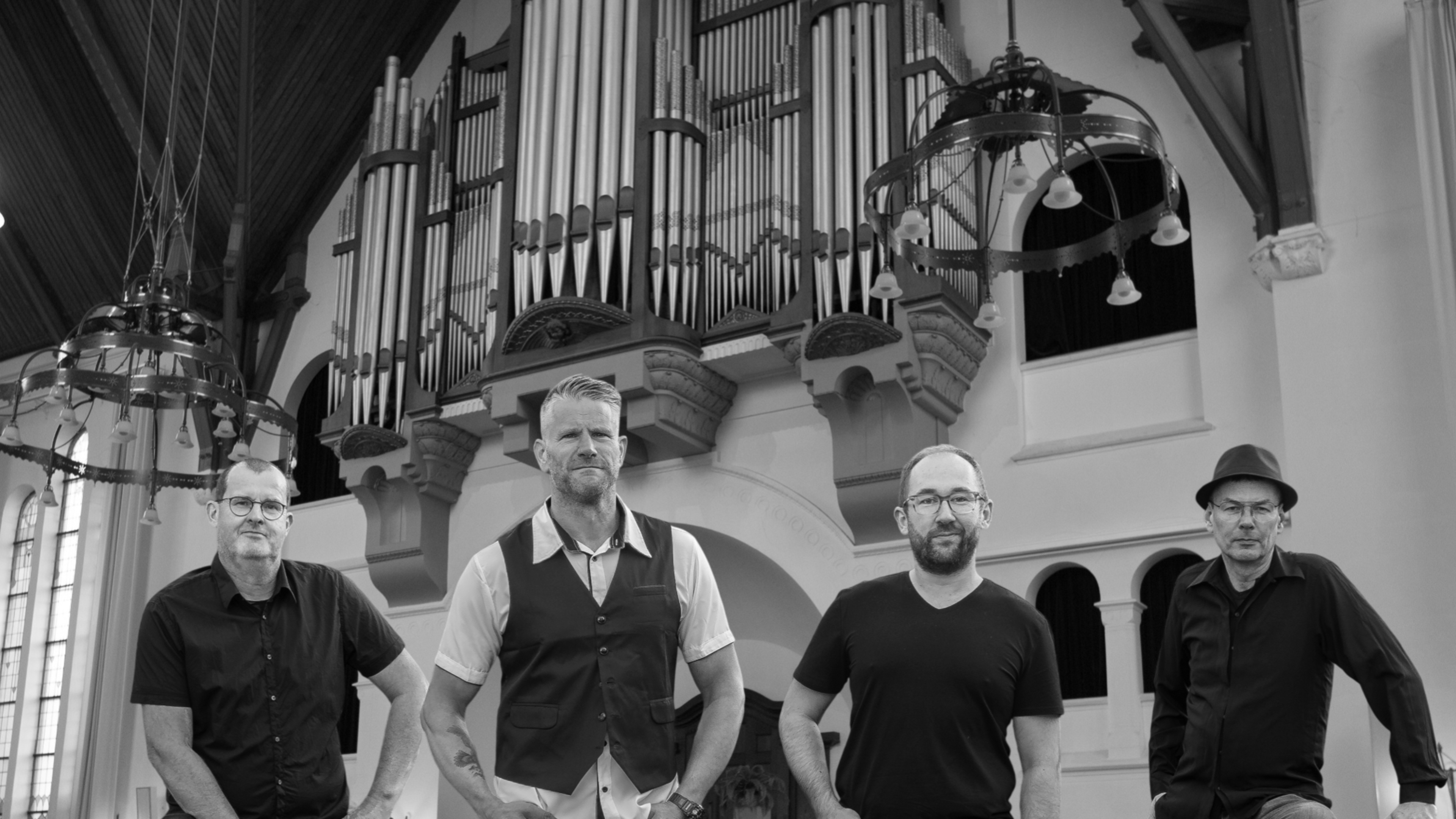 Rock op het kerkorgel. Rolling Pin speelt in Wildervank