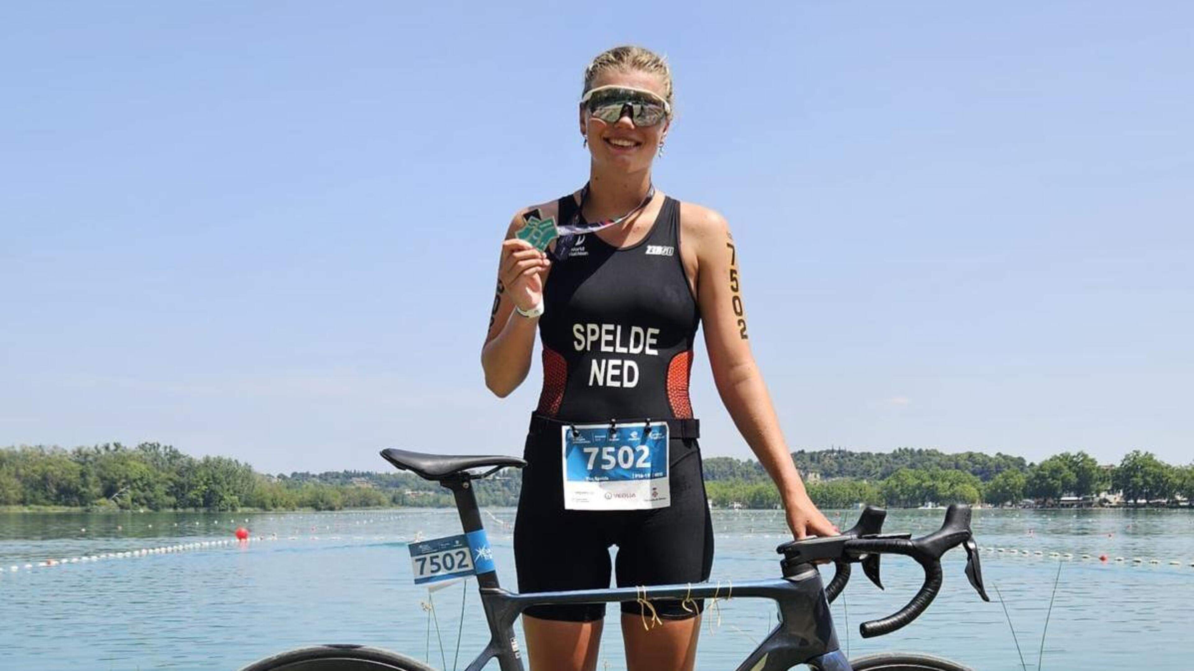 Nieuw onderdeel, meteen raak. Yke Spelde pakt zilver op EK aquabike
